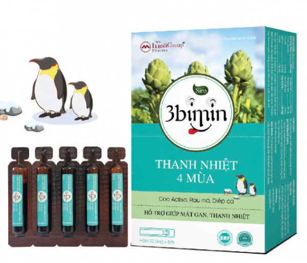 3bimin thanh nhiệt 4 mùa dạng ống