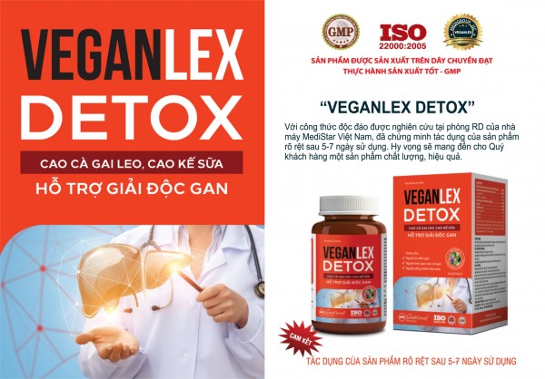 Veganlex Detox – Hỗ trợ thải độc gan